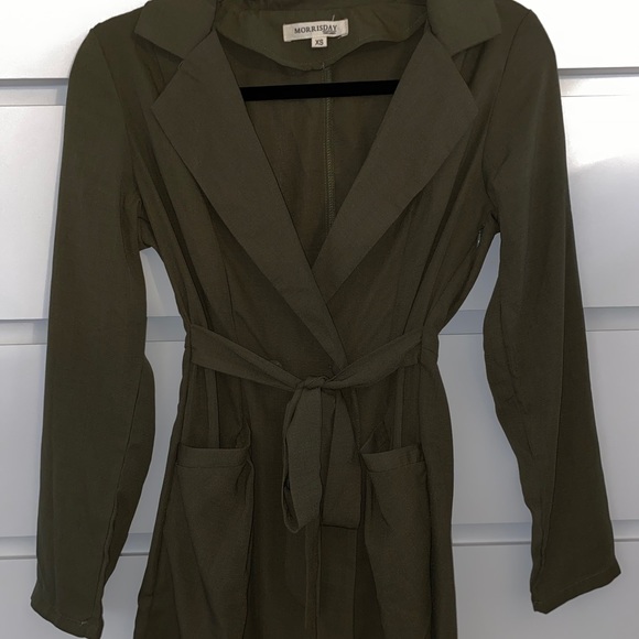 Olive green morrisday the label romper - Picture 2 of 2
